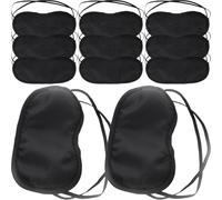 LALADEFIEE Antifaces para Dormir 24 Piezas, Máscara para Ojos Transpirable Banda Elástica, Color Negro, Vendaje para Dormir Adecuado para Viajes, Siesta y Descanso en Avión o Tren