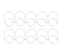 LALADEFIEE Asas de Acero Inoxidable Prácticas y Fáciles de Instalar para Tarros de Conserva 10 Piezas Superficie Lisa Ideales para Colgar Frascos en Cocina o Jardín