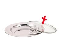 LALADEFIEE Bandeja De Comunión Con Tapa Bandeja De Pan Suministros Para Fiesta De Bautizo Artículos Para Servir Comunión Red