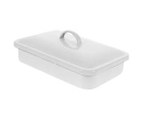 LALADEFIEE Bandeja de Horno Esmaltada Multifuncional Resistente al Desgaste para Asar y Hornear para Vitrocerámica y Lavavajillas para Uso Doméstico y Profesional