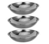 LALADEFIEE Bandeja para Báscula Mecánica de Cocina 25 Cm Acero Inoxidable 3 Unidades para Pesaje Preciso y Uso Industrial en Alimentación y Laboratorio