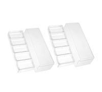 LALADEFIEE Bandeja Transparente de PS para Almacenar Fichas de Póker con Tapa, Juego de 2 Piezas, Fácil de Guardar y Organizar en Torneos y Partidas