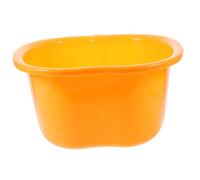 LALADEFIEE Bañera Para Pies Masajeador Spa Punta Convexa, Tamaño Mediano, Color Naranja, Cubo De Pedicura Para Remojar y Aliviar Fatiga, Uso Doméstico Para Toda La Familia