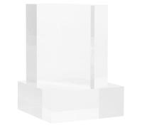 LALADEFIEE Base Cuadrada de Acrílico Transparente 5x5 Cm 1, 8cm, 2 Piezas | Figurines y Antigüedades, Uso en Escritorio y Oficinas, Reutilizable, Alta Dureza