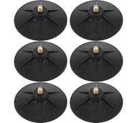 LALADEFIEE Base para Saco de Boxeo Fácil Mantenimiento y Ahorro de Espacio para Gimnasio en Casa con Ventosas Negras y Tornillos, Material de Silicona E Hierro, Paquete de 6 Piezas