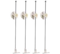 LALADEFIEE Bisagras de Soporte para Tapas de Gabinete de Cocina, 4 Piezas de Hierro Diseño Amortiguador para Puertas Abatibles