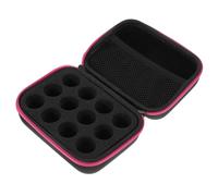 LALADEFIEE Bolsa Organizadora Fácil de Almacenar y Resistente a Golpes para Botellas de Aceites Esenciales de Tela Oxford 600d Rosa Adecuado para Viaje y Transporte Portátil