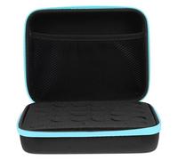 LALADEFIEE Bolsa Organizadora para Aceites Esenciales 30 Compartimentos Resistente a Golpes Material EVA Duradero Color Azul Tamaño Compacto para Botellas de 5Ml/10Ml/15Ml Adecuado para