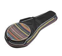 LALADEFIEE Bolsa para Mandolina Portátil Estilo Étnico Funda Acolchada Gruesa y Duradera para Almacenamiento y Transporte Bolsa Organizadora Ligera y Resistente para Mandolinas Diseño con