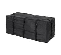 LALADEFIEE Bolsa para Techo de Coche, Bolsa de Carga Techo del Automóvil, 11 Pies Cúbicos, 600d Oxford, Negra, Cierre de Contacto y Cremallera Doble, para Viaje