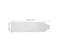 LALADEFIEE Bolsa Recolectora Blanca para Molino de Granos 2 Metros de Altura de Grado Alimenticio Cordón de Cierre Seguro Compatible Mayoría de Molinos Eléctricos para Arroz y Harina