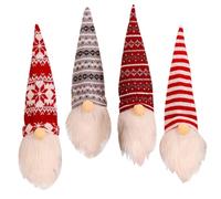 LALADEFIEE Bolsas Navideñas para Botellas de Vino 4 Piezas Diseño Muñeco sin Rostro Decoración Festiva para Fiestas Tamaño Estándar Material Textil Adecuado para Navidad y Regalos