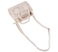 LALADEFIEE Bolso de Rafia para Mujer Pequeño y Ligero Bandolera Hombro Diseño de Paja Trenzada para Playa Trabajo y Uso Diario