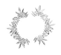 LALADEFIEE Brazalete de Gemas de Imitacion para Mujer Pendientes de Puño sin Perforacion Joyeria de Ojo para Fiestas y Uso Diario