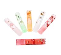 LALADEFIEE Brillos de Labios Hidratantes Sabor a Fruta, Set de 6 Unidades, Pomada Labial Transparente, Cuidado para Labios Secos, Uso Diario y Viaje