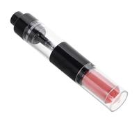 LALADEFIEE Brocha de Maquillaje Pequeña para Polvos Sueltos con Botella Recargable, Pincel Multifuncional de Fibras Sintéticas Color Rosa, Dispensación Automática para Retoques y Viajes