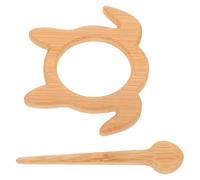 LALADEFIEE Broche de Madera para Suéter de Mujer Diseño de Tortuga, Pinza Ligera Decorativa para Ropa, Accesorio Artesanal para Bufanda y Cárdigan, Imperdible Seguro para Tejidos Delicados
