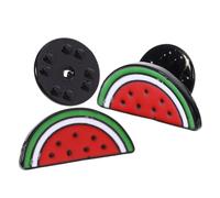 LALADEFIEE Broche de Sandía para Mujer 2 Piezas, Pinza para Chal y Clip para Cárdigan Diseño Creativo y Colorido, Accesorio Ligero para Ropa y Suéteres, Adecuado para Fiestas y Uso Diario