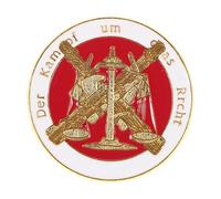 LALADEFIEE Broche de Solapa y Balanza de Metal Dorado, Accesorio Legal para Traje de Abogado, Pin de Cuello Masculino, Joyería Formal para Eventos Legales, Tamaño Mediano
