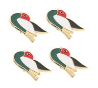 LALADEFIEE Broches De Bandera De Palestina y Alfileres De Colibrí De Aleación, Set De 4 Piezas Para Mujer, Accesorios Decorativos Para Fiestas y Eventos Patrióticos, Tamaño Pequeño, Color Vibrante
