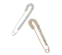 LALADEFIEE Broches para Mujer 2 Piezas Imperdibles para Suéter, Pinzas Decorativas de Tela Pequeñas, Accesorio para Evitar Exposición, Uso Diario y Fiestas, Diseño Delicado y Funcional