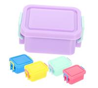 LALADEFIEE Caja De 5 Piezas Caja De Almacenamiento Para Casa De Muñecas Recipientes Pequeños Con Tapas Mini Contenedores Con Tapas Mini Cajas Abdominales