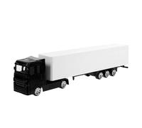 LALADEFIEE Camión Portacontenedores de Aleación Pequeño Juguete de Vehículo para Modelo de Camión Inercial Negro Superficie Lisa Segura para Bebés y Pequeños