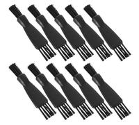 LALADEFIEE Cepillo de Limpieza para Afeitadoras Eléctricas 10 Piezas Doble Cabezal Mini Negro Accesorio de Limpieza para Máquinas de Afeitar Eléctricas Cuidado Personal Hombres Uso Doméstico