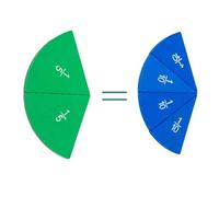 LALADEFIEE Círculos de Fracciones Educativos de Plástico Duradero 1 Pieza Colorida para Aprendizaje Matemático Infantil Rompecabezas de Pastel para Visualizar Fracciones Aula y Casa