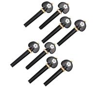 LALADEFIEE Clavijas de Afinación Pack de 8 Piezas de Madera Negra para Violín 3/4 Accesorios de Repuesto para Mantenimiento para Violines Clásicos