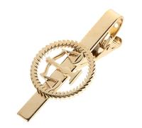 LALADEFIEE Clip de Corbata para Hombre Acero Inoxidable Dorado Diseño Balanza de Justicia, Pinza de Corbata para Negocios, Bodas y Eventos Formales, Accesorio Moda Masculino Elegante