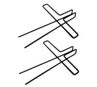 LALADEFIEE Clips Metálicos para Partituras 2 Piezas en Color Negro Bordes Suaves Que Evitan el Cierre de Páginas, Ideales para Decorar Libros y Marcapáginas Musicales