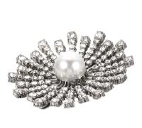 LALADEFIEE Clips para Zapatos de Novia Adorno Floral y Pedrería para Decoración en Bodas y Fiestas de Mujer