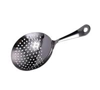 LALADEFIEE Colador Ergonómico 304 Inoxidable Diseño Negro de Cóctel de Acero para Barra y Principiantes en Coctelería