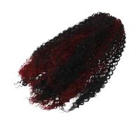 LALADEFIEE Coleta Rizada Sintética con Cordón Ajustable Extensión de Coleta Color Degradado Postizo de Fibra de Alta Temperatura para Uso Diario y Eventos Obsequios