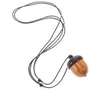 LALADEFIEE Collar Ajustable Colgante Caja de Bellota de Ébano Desmontable para Uso Diario y Actividades al Aire Libre