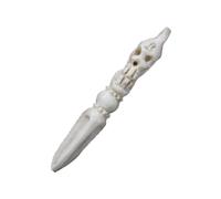 LALADEFIEE Collar Budista Espiritual Duradero de Hueso Estilo Tibetano Joyería Artesanal para Creyentes Diseño Simbólico para Paz y Protección