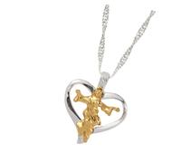 LALADEFIEE Collar Colgante de Aleación Dije de Jesús Orando, Cadena Clavícula Barroca Xl, Joyería Religiosa para Mujer, Collar de Oración Corazón Sagrado, Obsequio Adecuado para Ocasiones