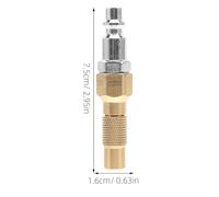 LALADEFIEE Conector Rápido Roscado para Inflar Neumáticos Boquilla para Manguera de Aire Compatible Compresor Adaptador de Aire para Tabla de Paddle Surf y Vehículos