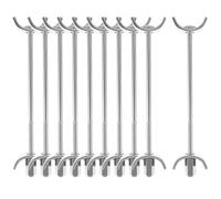 LALADEFIEE Conjunto de 10 Pernos de Tracción Ajustables para Encimeras de Cocina, 150 Mm, Conector de Unión de Acero Galvanizado para Muebles, Fijación de Juntas en Mesas y Encimeras, Uso