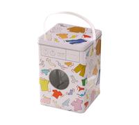 LALADEFIEE Contenedor de Detergente para Ropa de Hojalata Resistente y Antioxidante Caja Rectangular Asa Desmontable para Almacenamiento de Polvo y Cápsulas Caja Multiusos para Lavandería