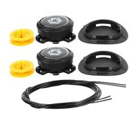 LALADEFIEE Cordones Automáticos para Zapatillas Deportivos con Hebilla Giratoria, Cierre Rápido y Material Plástico Resistente, Diseño Moderno y Forma Única en Color Negro Color Aleatorio