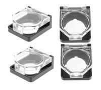 LALADEFIEE Cubiertas de botones 4 piezas Protector para interruptor de 22 mm con resorte, cubierta protectora redonda, diseño creativo para salas de estar y hospitales