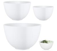 LALADEFIEE Cuencos de Silicona para Mascarillas Faciales 3 Unidades Color Claro Pequeño Mediano Grande Cuenco Anticaída Recipiente para Mezclar Mascarilla DIY Cuidado Facial Herramientas