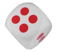 LALADEFIEE Dados Gigantes de Espuma Blanca para Sorteos Dados de y Portátiles Juguetes Educativos para Actividades Recreativas