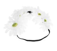 LALADEFIEE Diadema Elástica para Mujer Flores de Girasol, Banda Cabello Ligera y Decorativa, Tocado Bohemio Adecuado para Fiestas, Bodas y Uso Diario