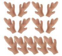 LALADEFIEE Diadema para Manualidades 25 Cuernos de Dragón de Felpa en Color Café Claro, Accesorios para Cabello Diy, Materiales Decorativos para Tocados y Adornos de Pelo