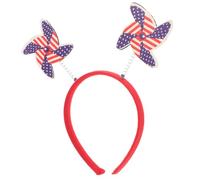 LALADEFIEE Diadema Patriótica Diseño De Viento Para Accesorio De Fiesta Para Mujeres De Julio