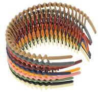 LALADEFIEE Diademas Dientes de Plástico para Mujer, Cómodas y Resistentes, Ideales para Cabello Grueso en Actividades de Ocio y Cocina, Pack de 10 Unidades
