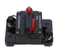 LALADEFIEE Disyuntor de Circuito Dc con Reinicio Manual Resistente al Agua para Coche Camión Autocaravana y Sistema de Audio Protección contra Sobrecarga de Fácil Instalación Paneles Planos